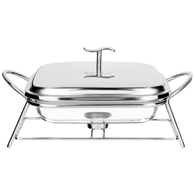 Мармит agness  квадратный silver 1,8l Agness (781-502)