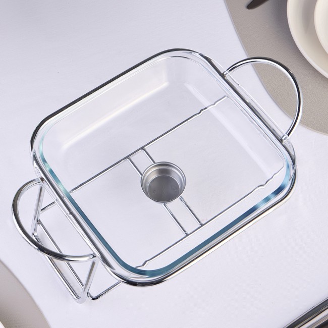 Мармит agness  квадратный silver 1,8l Agness (781-502)