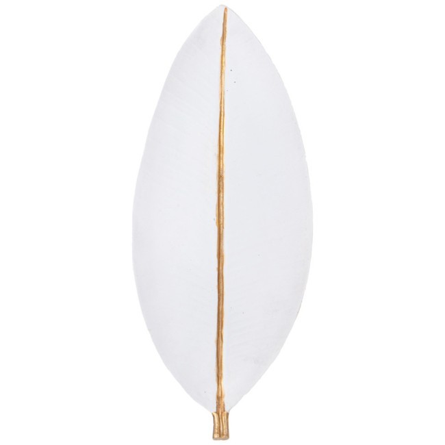Блюдо декоративное "leaf" цвет:белый 39*16,5*4см Lefard (248-083)