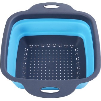 Дуршлаг силикон с ручками, СИНИЙ.MB (31490-2) Дуршлаг силикон с ручками, СИНИЙ.MB (31490-2)
