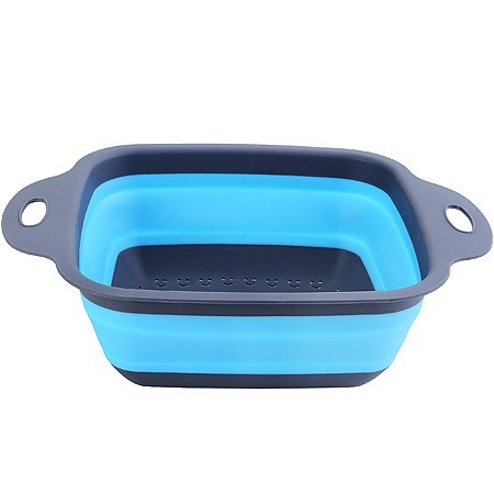 Дуршлаг силикон с ручками, СИНИЙ.MB (31490-2)