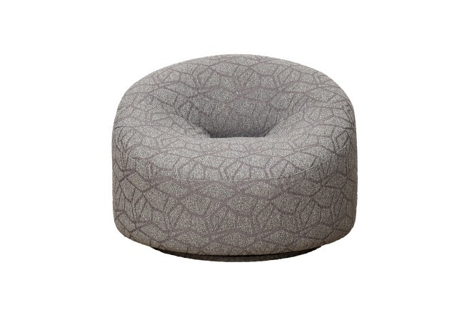 Кресло поворотное LUNA букле серый Buta5403-SER 98*90*69см (TT-00013591)