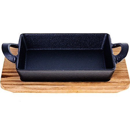 Сковорода 16х11,3см дер/под чугун МВ (26799)