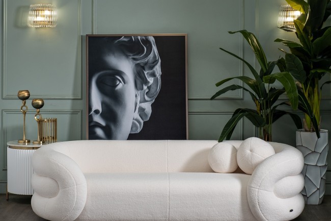 Бра латунь, стекло прозр. 30*h22см (TT-00009565)