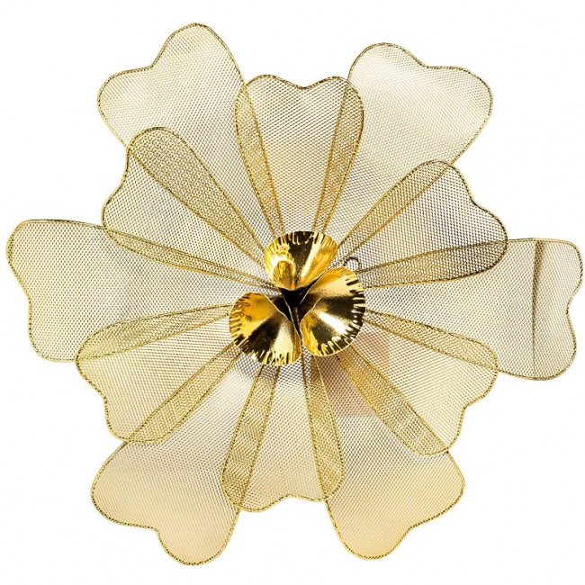 Настенный декор "Цветок" золотистый 47,6*45,7*7,0см (TT-00001399)