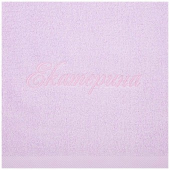 Полотенце махровое 50х90см "екатерина" , 100% хлопок , розовый. SANTALINO (850-111-33)
