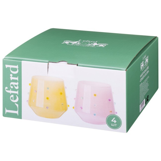 Набор стаканов "tender colors" из 4 шт. 380 мл Lefard (685-142)