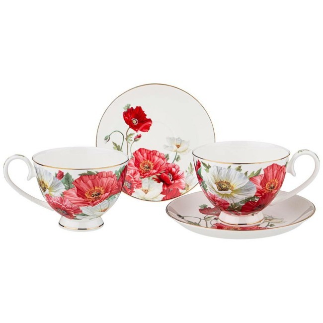 Чайный набор lefard "маки" 4 пр. на 2 пер. 250 мл Lefard (104-892) Чайный набор lefard "маки" 4 пр. на 2 пер. 250 мл Lefard (104-892)