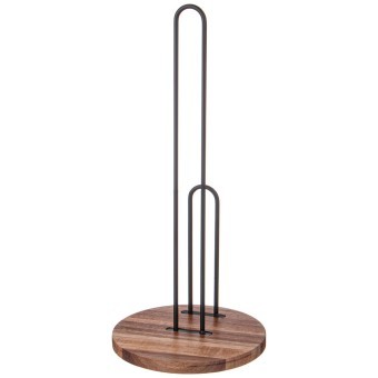 Держатель для полотенец agness на деревянной подставке диаметр 16 см высота 35 см Agness (917-131)