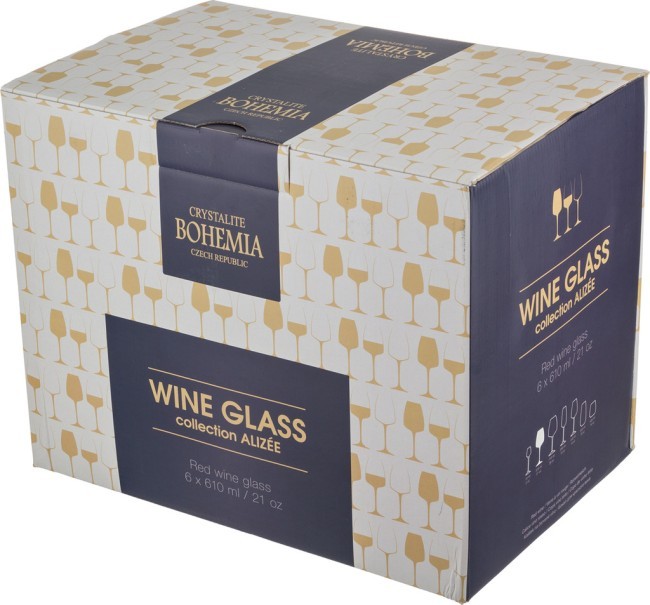 Набор бокалов для вина из 6 шт. "alizee/anser" 610 мл высота=24 см Crystal Bohemia (669-149) Набор бокалов для вина из 6 шт. "alizee/anser" 610 мл высота=24 см Crystal Bohemia (669-149)