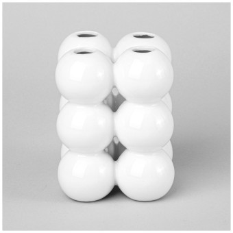 Ваза 9,2*9,2*11,9 см  цвет: белый Lefard (374-164)