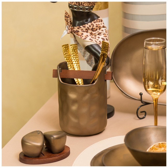 Подставка под кухонные принадлежности bronco "bronze" 15,5*10,5 см Bronco (474-182)