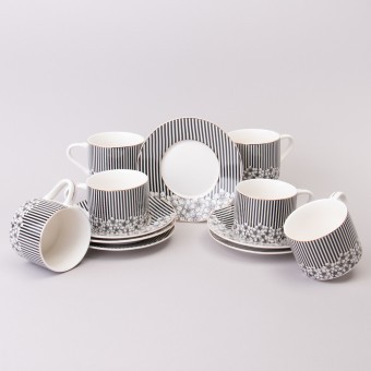 Чайный набор lefard "top style" на 6 пер. 12 пр. 250 мл Lefard (165-615) Чайный набор lefard "top style" на 6 пер. 12 пр. 250 мл Lefard (165-615)