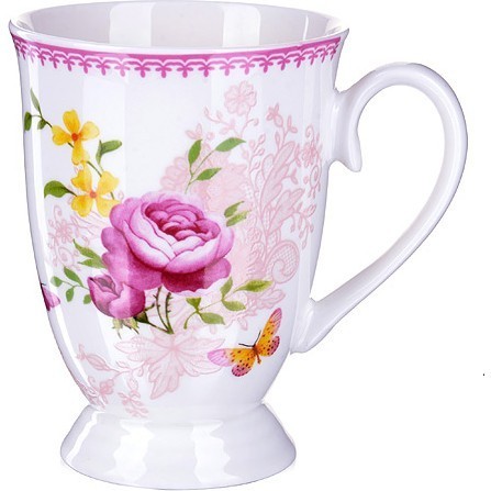 Кружка фарфоровая 300 мл Цветы LR (27879) Кружка фарфоровая 300 мл Цветы LR (27879)