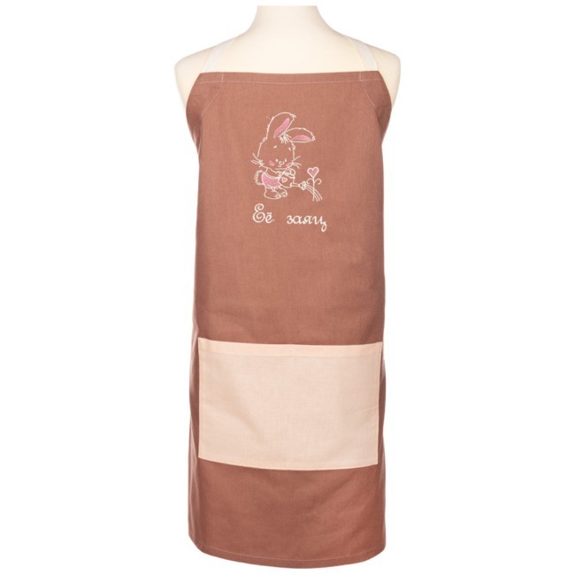 Набор фартуков из 2х-шт "парочка",100% х/б ,кофе+ пудра Lefard (850-605-67)