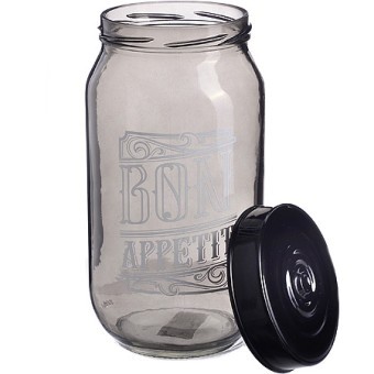 Банка для сыпучих 1 л. черная Mayer&Boch (80763) Банка для сыпучих 1 л. черная Mayer&Boch (80763)