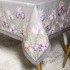 Скатерть "ирисы" 140х180см ,серый, 100% хлопок,твил пропитка (850-755-2) 