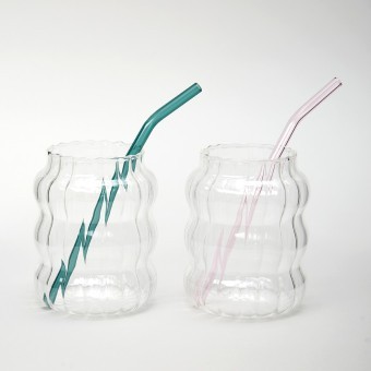 Набор стаканов из 2-х шт. со стекл. трубочками 600 мл Agness (887-291)