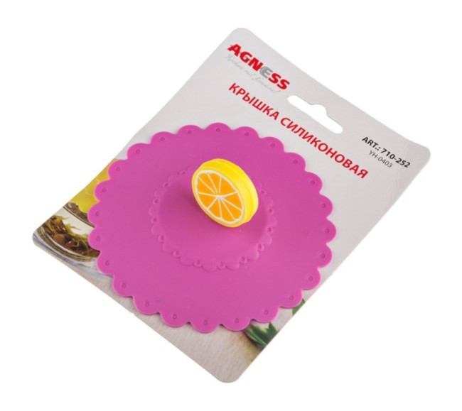 Силиконовая крышка диаметр=10,5 см Agness (710-252) Силиконовая крышка диаметр=10,5 см Agness (710-252)