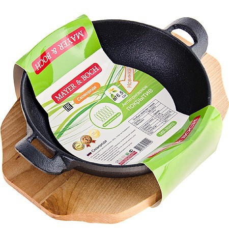 Сковорода 16,5см дер/под чугун МВ (26803) Сковорода 16,5см дер/под чугун МВ (26803)