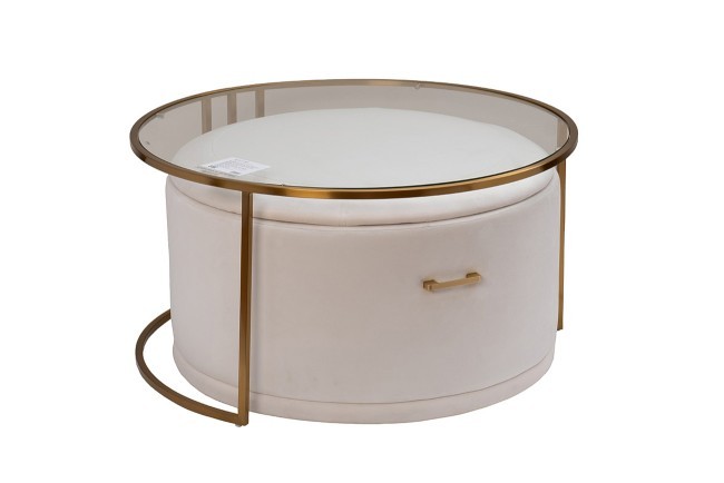 Стол журнальный с пуфом 84.5*84.5*47см (TT-00011616)