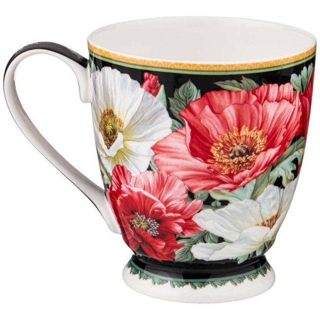 Кружка lefard "маки" 480 мл черная Lefard (104-759) Кружка lefard "маки" 480 мл черная Lefard (104-759)