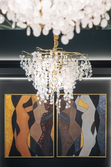 Стол журнальный прозр.стекло/золото d.50*55см (TT-00001345)