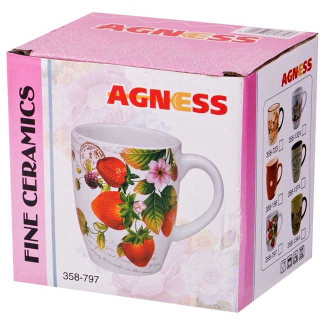 Кружка agness "лавандовая весна" 300 мл Agness (358-1334) Кружка agness "лавандовая весна" 300 мл Agness (358-1334)