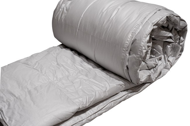 Одеяло Прима 200*220 экстра, 100% пух гусиный серый (TT-00013007)