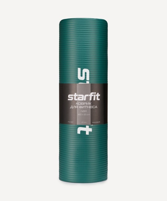 Коврик для йоги и фитнеса STARFIT FM-301, NBR, 183x61x1,2 см, изумрудный (2105117) Коврик для йоги и фитнеса STARFIT FM-301, NBR, 183x61x1,2 см, изумрудный (2105117)
