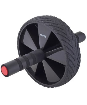 Ролик для пресса с мягким ходом STARFIT RL-104, черный/красный (1484603)