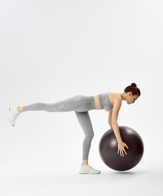 Фитбол Starfit GB-111 антивзрыв, 1200 гр, с ручным насосом, кофейный, 75 см (2109134)
