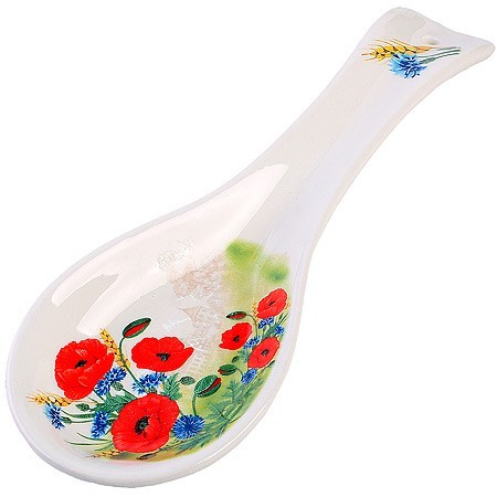 Подставка для ложки 22,3см Цветущие Маки доломит LR (60271)