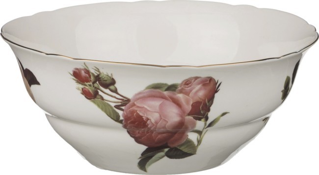 Салатник "роза" диаметр=22 см.высота=8,5 см.(кор-8шт) Lefard (249-044)