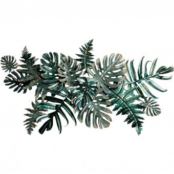 Настенный декор "Листья тропические" 134,6*74,9*8,9см - TT-00001400