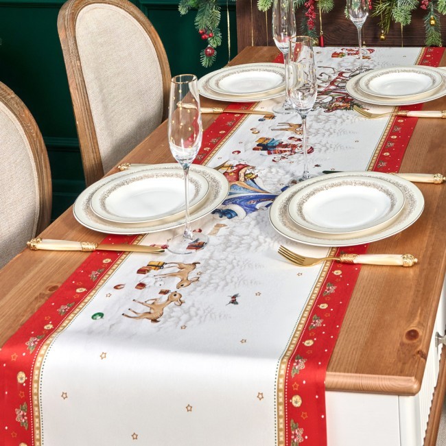 Дорожка "с новым годом"45х215см ,красный, 100% хлопок,твил пропитка Lefard (850-763-31) Дорожка "с новым годом"45х215см ,красный, 100% хлопок,твил пропитка Lefard (850-763-31)