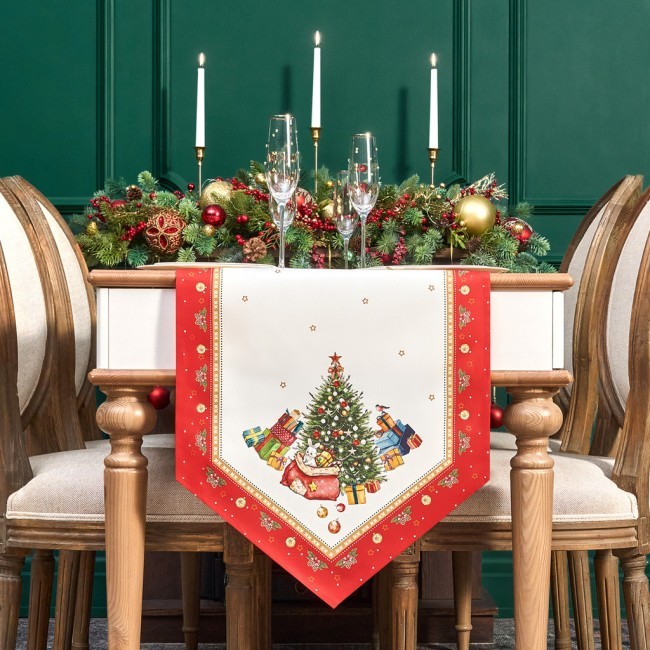 Дорожка "с новым годом"45х215см ,красный, 100% хлопок,твил пропитка Lefard (850-763-31) Дорожка "с новым годом"45х215см ,красный, 100% хлопок,твил пропитка Lefard (850-763-31)