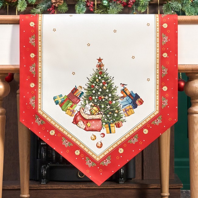 Дорожка "с новым годом"45х215см ,красный, 100% хлопок,твил пропитка Lefard (850-763-31) Дорожка "с новым годом"45х215см ,красный, 100% хлопок,твил пропитка Lefard (850-763-31)