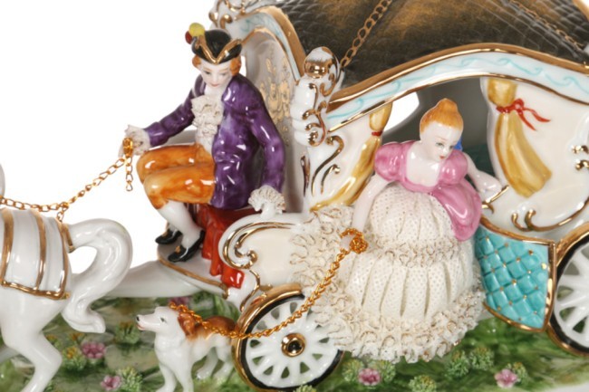 Статуэтка "карета" 38*15*20 см. серия "фарфоровые кружева" (кор-4шт.) Lefard (101-054) Статуэтка "карета" 38*15*20 см. серия "фарфоровые кружева" (кор-4шт.) Lefard (101-054)