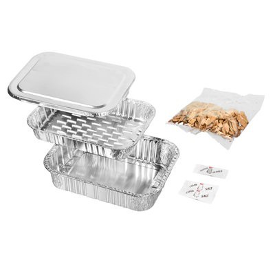 Коптильня одноразовая BOYSCOUT 20х15 см  (ольховая  щепа, соль, черный перец) 61278 (53799)