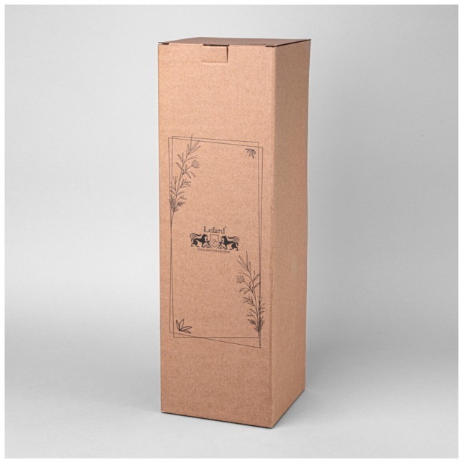 Ваза керамическая 15*15*46,5 см  цвет: серый Lefard (374-165)