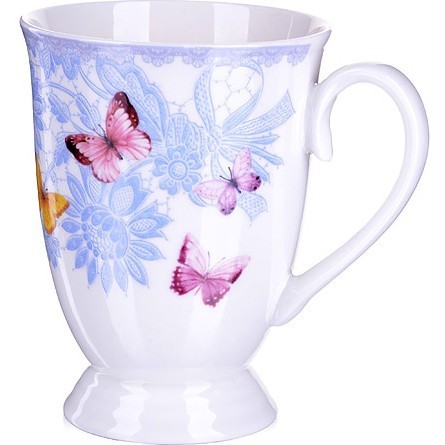 Кружка фарфоровая 300 мл Бабочка LR (27878)