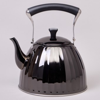 Чайник agness 3,0 л со складывающейся ручкой, сталь 18/10,  индукционное капсульное дно Agness (937-911)