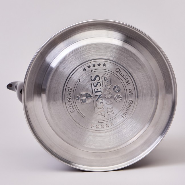 Чайник agness 3,0 л со складывающейся ручкой, сталь 18/10, индукционное капсульное дно Agness (937-911) Чайник agness 3,0 л со складывающейся ручкой, сталь 18/10, индукционное капсульное дно Agness (937-911)