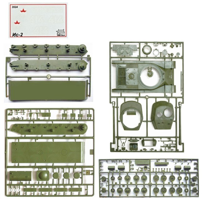 Сборная модель Звезда Тяжелый советский танк ИС-2 (1:35) 3524 (69251)