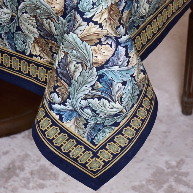 Скатерть "листья морриса"140х180см , 100% хлопок, синий , твил, пропитка Lefard (850-752-2) Скатерть "листья морриса"140х180см , 100% хлопок, синий , твил, пропитка Lefard (850-752-2)