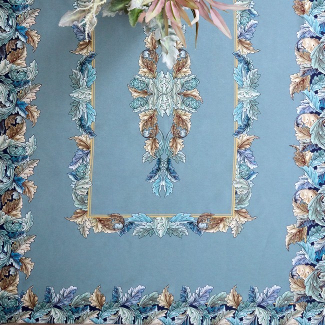 Скатерть "листья морриса"140х180см , 100% хлопок, синий , твил, пропитка Lefard (850-752-2) Скатерть "листья морриса"140х180см , 100% хлопок, синий , твил, пропитка Lefard (850-752-2)