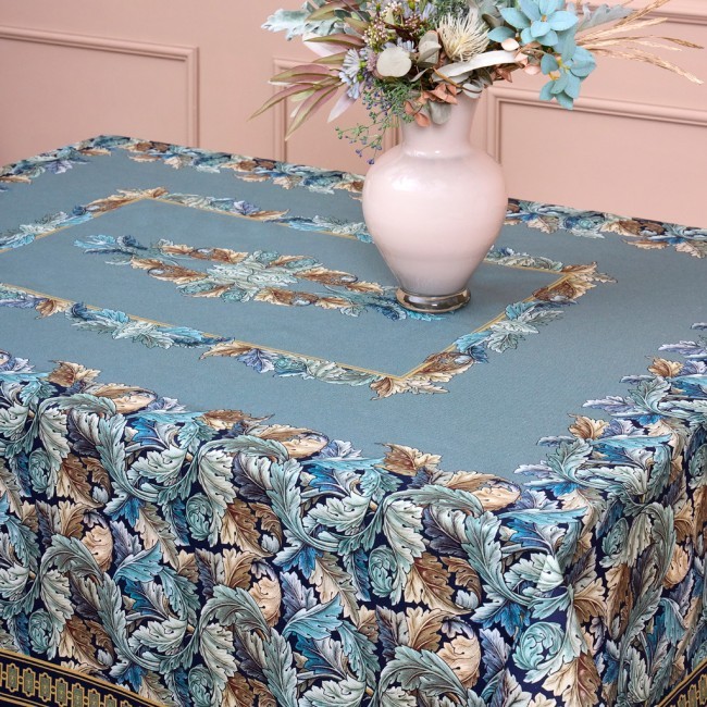 Скатерть "листья морриса"140х180см , 100% хлопок, синий , твил, пропитка Lefard (850-752-2) Скатерть "листья морриса"140х180см , 100% хлопок, синий , твил, пропитка Lefard (850-752-2)