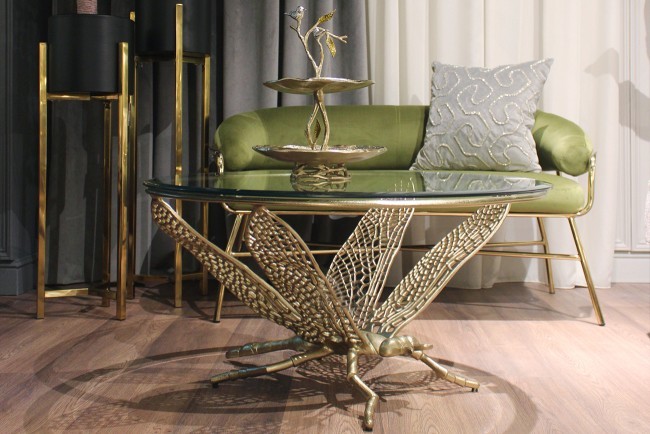 Стол журнальный "Стрекоза"  d84*44см (TT-00005340)