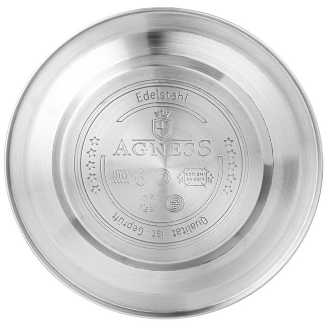 Чайник agness со свистком 2,5 л, black, индукцион. дно Agness (907-251)